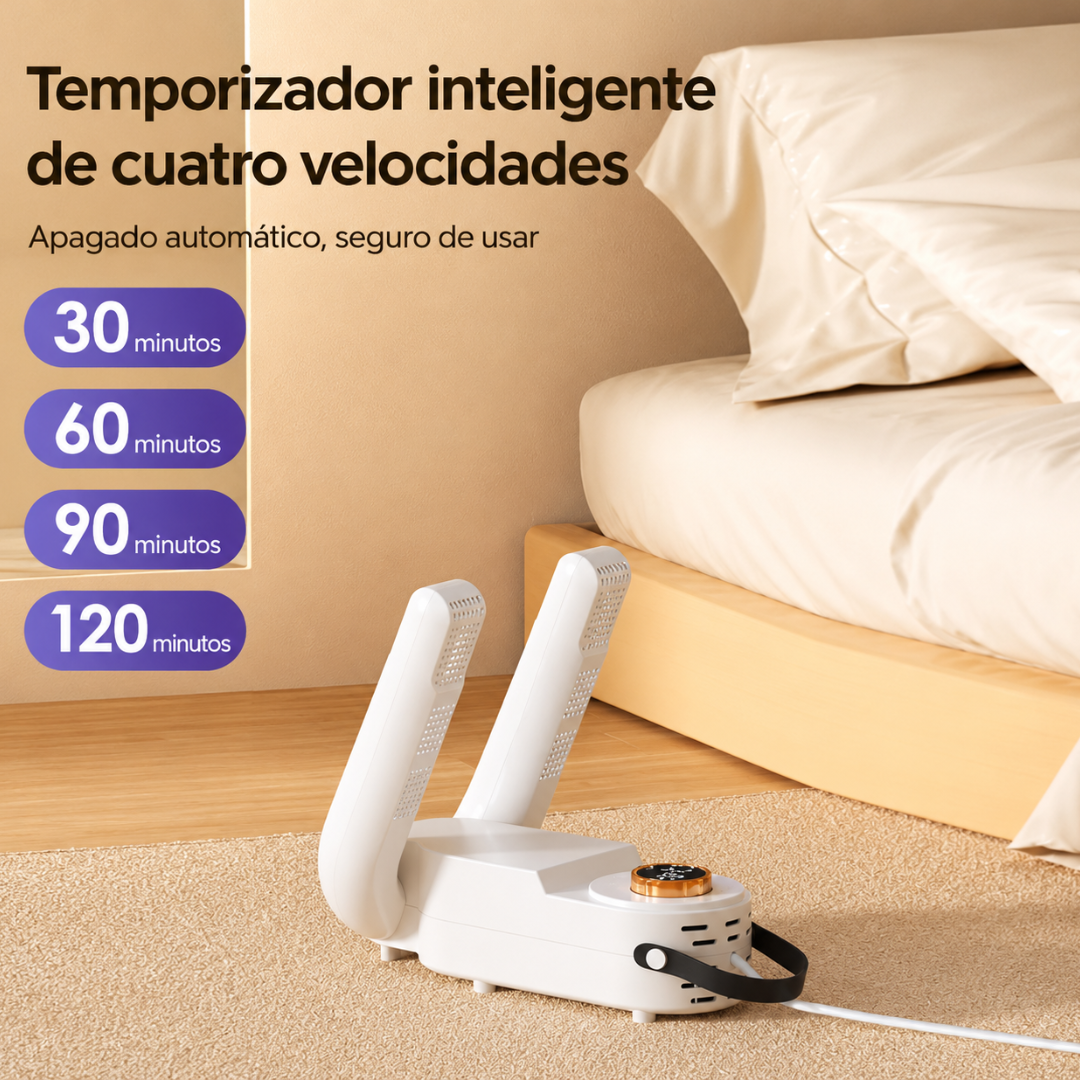 Secador eléctrico de zapatos con temperatura ajustable