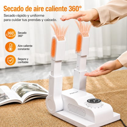 Secador eléctrico de zapatos con temperatura ajustable