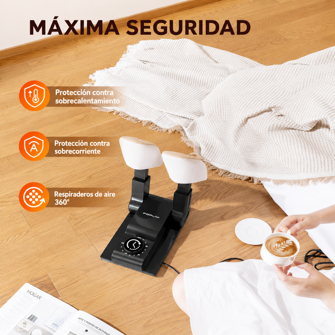 Secador eléctrico de zapatos con temperatura ajustable