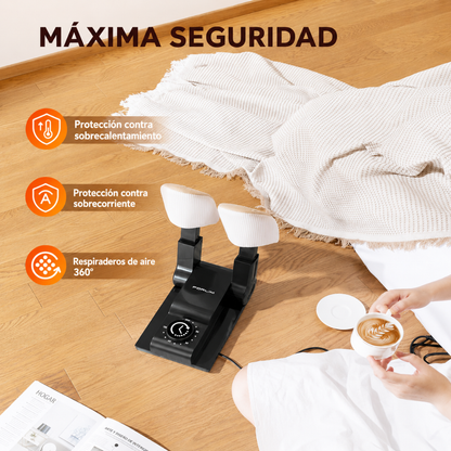 Secador eléctrico de zapatos con temperatura ajustable
